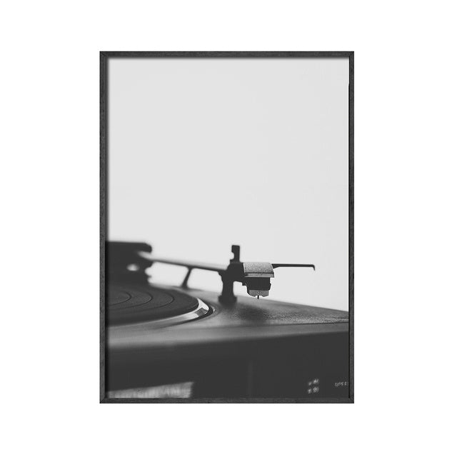 Black & White Vinyl Canvas Posters