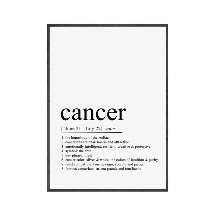 Zodiac Quotes Canvas Posters