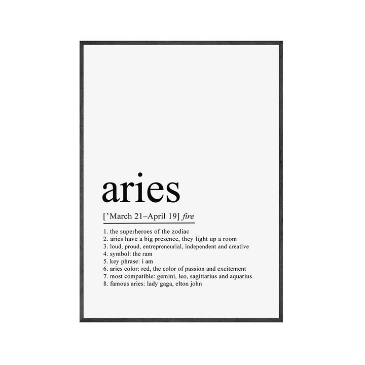 Zodiac Quotes Canvas Posters