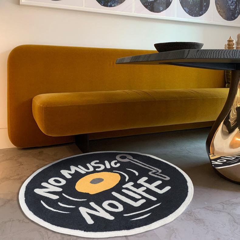 No Music No Life Accent Rug