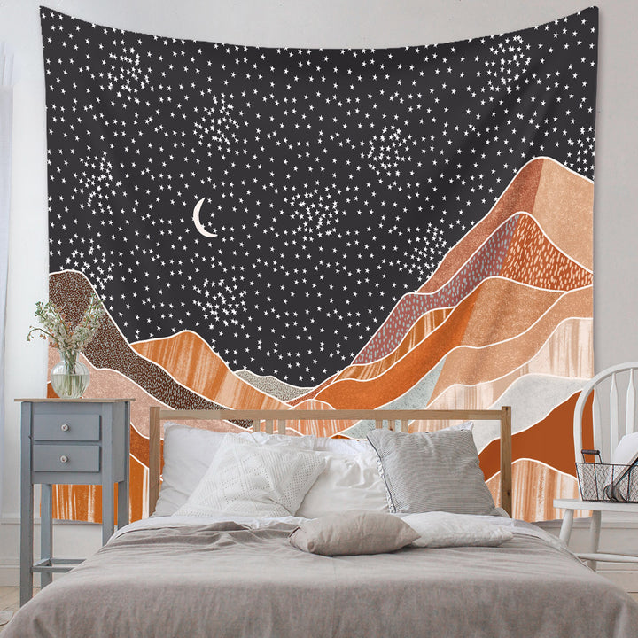 Midnight Mountains Tapestry