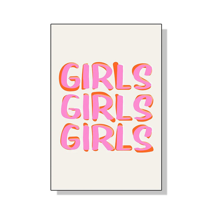 Pink Tres Chic Canvas Posters