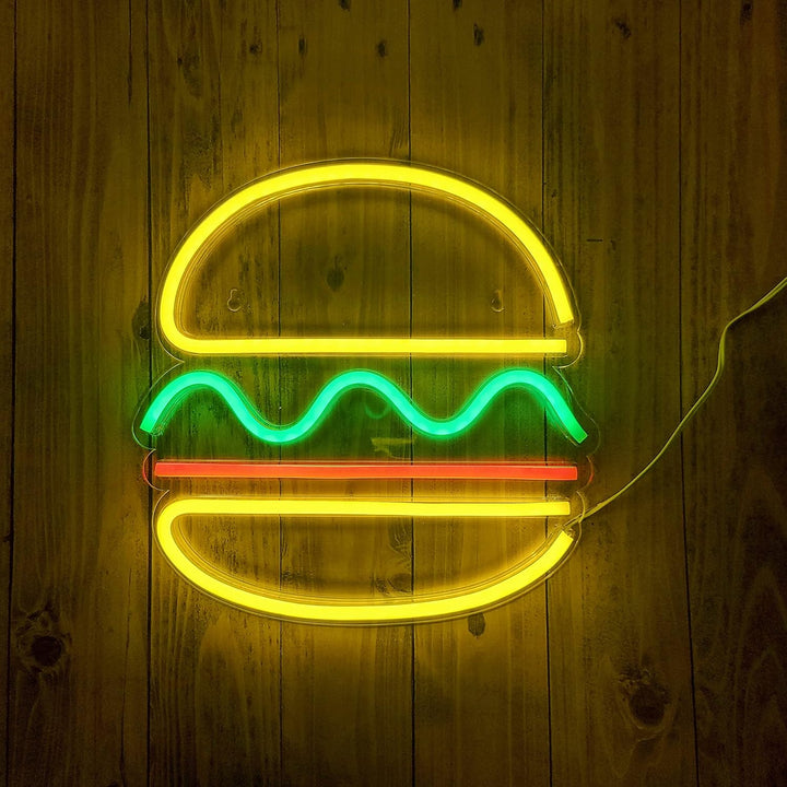 Hamburger Neon Light