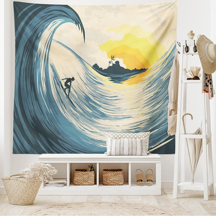 Sunset Surf Tapestry