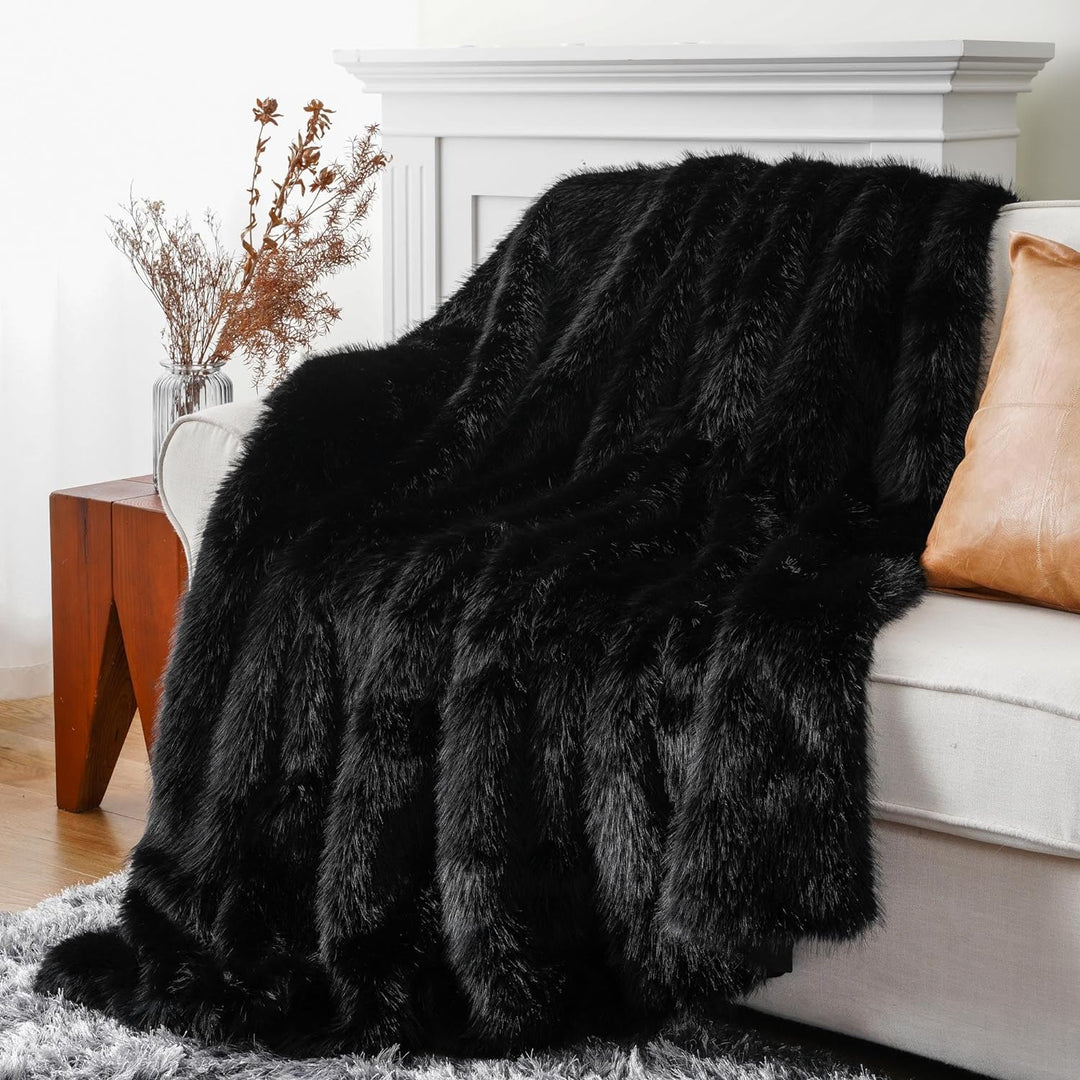 Arctic Dream Faux Fur Throw Blanket