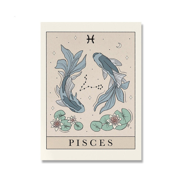 Horoscope Tarot Canvas Posters