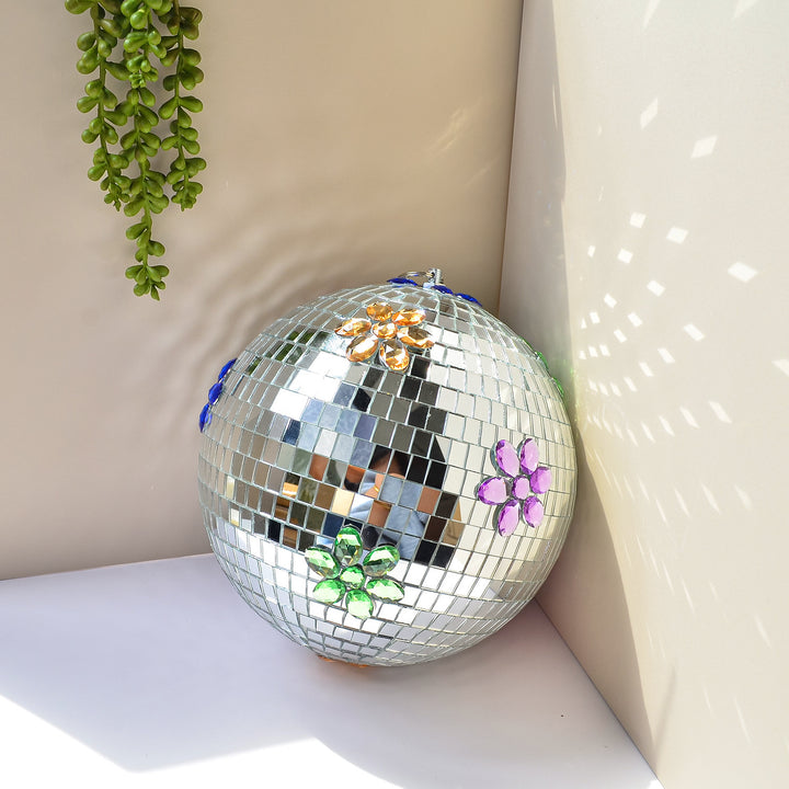 Floral Hanging Disco Ball