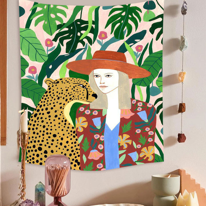 Cheetah Friend Tapestry