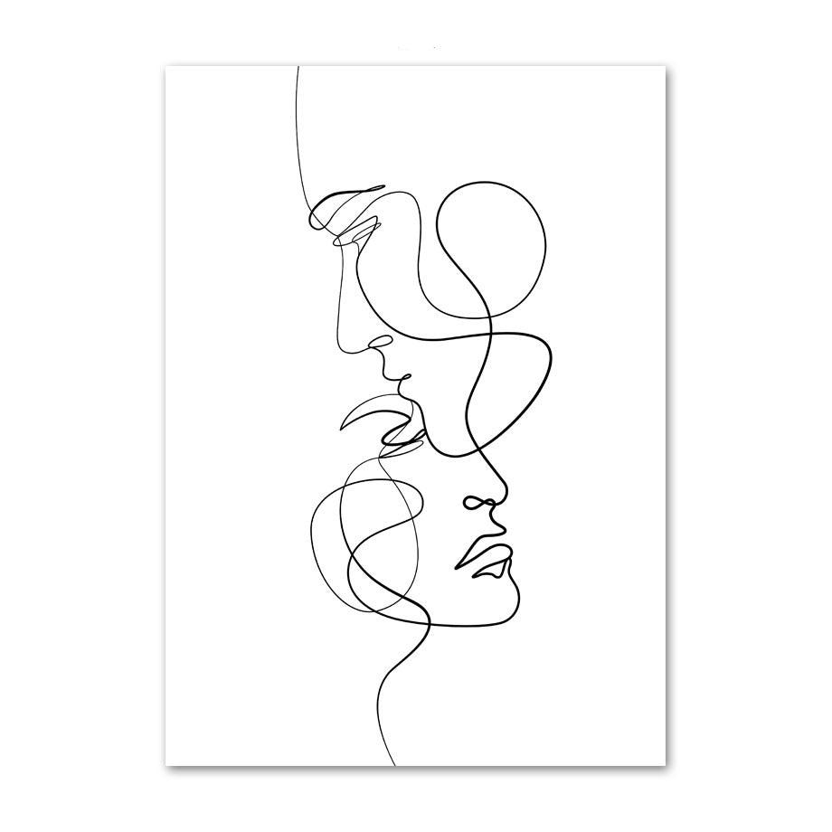 Fine Lines Canvas Posters