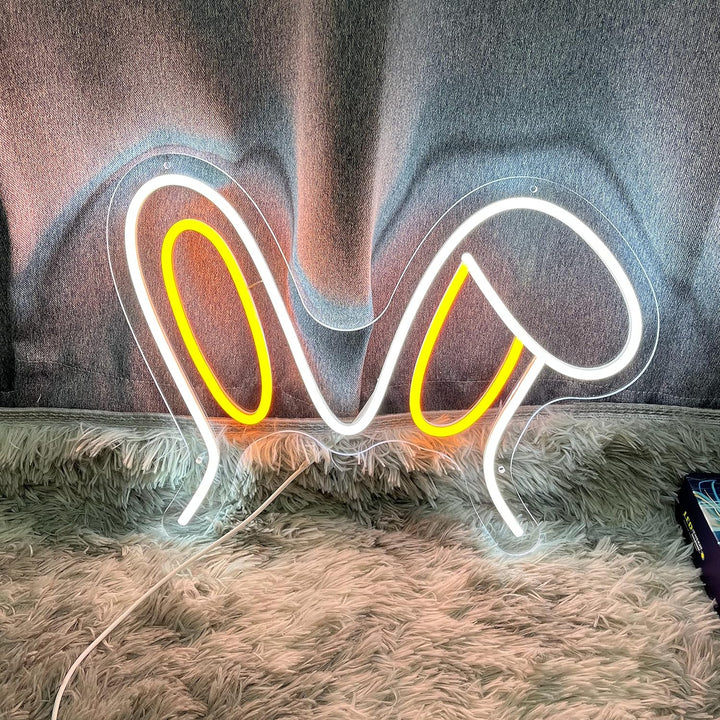 Rabbit Ears Neon Sign