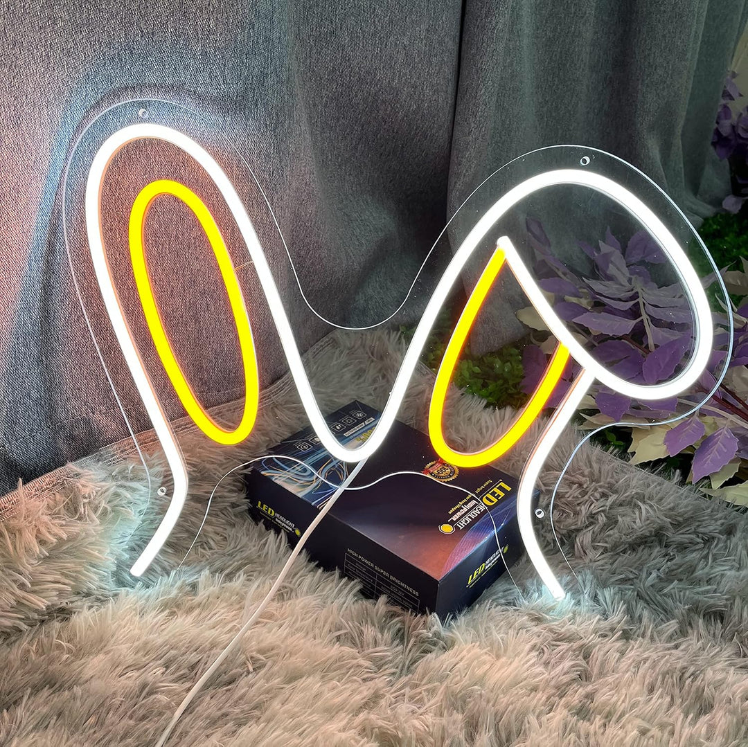 Rabbit Ears Neon Sign