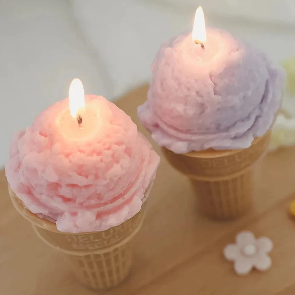 Ice Cream Cone Candle