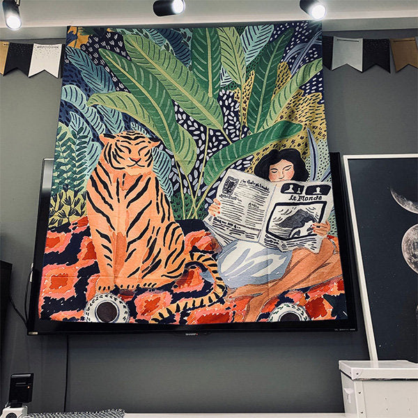 Tiger Lounge Tapestry