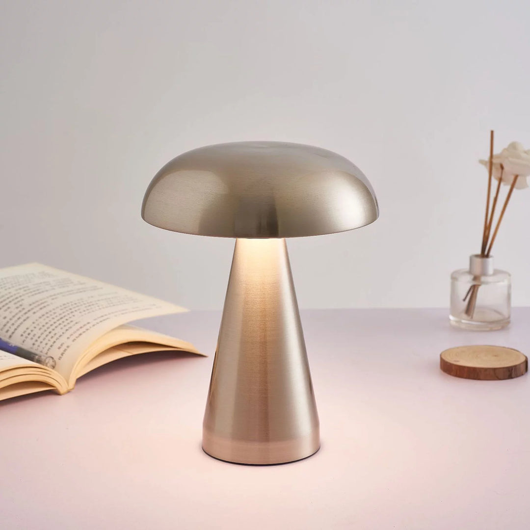 Metal Mushroom Touch Lamp