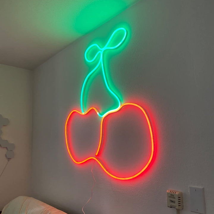 Multicolor LED Rope Light, Alexa compatible, in a cherry red hue, highlighting customizable lighting for dynamic and vibrant room ambiance.