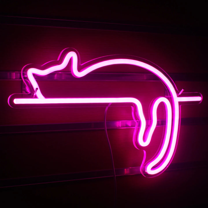 Sleeping Cat Neon Light