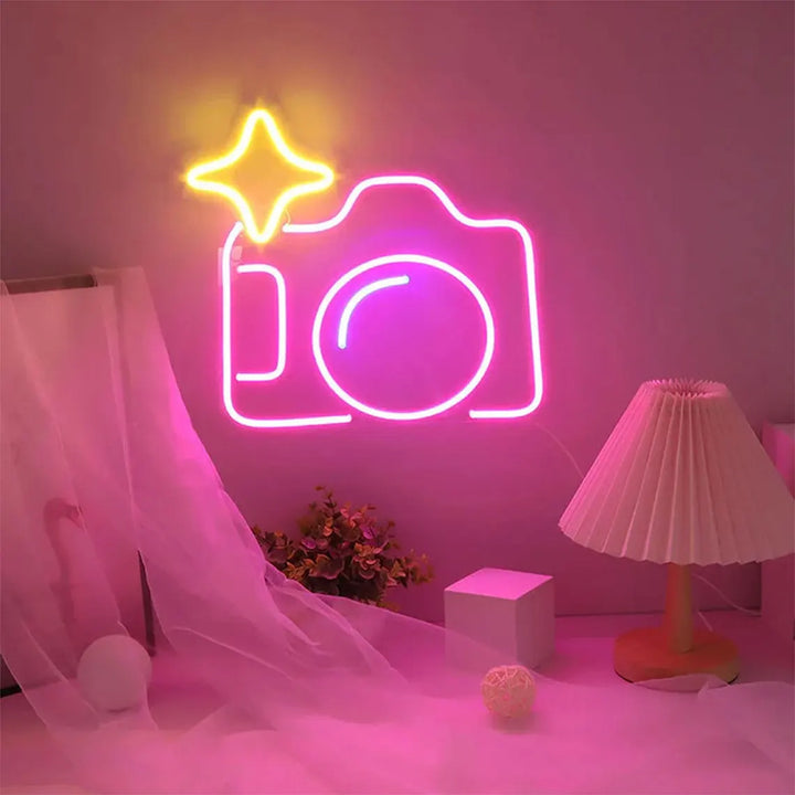 Camera Neon Light