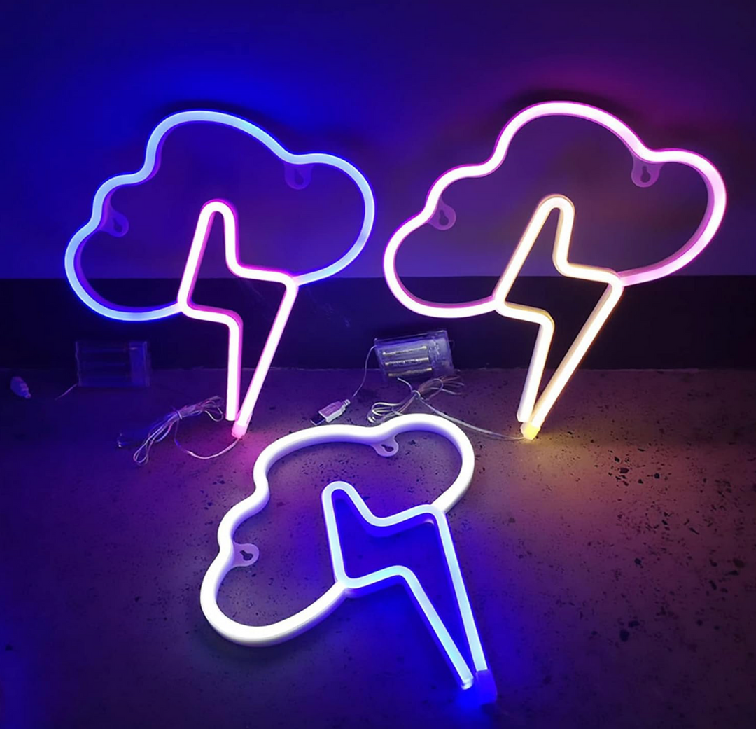 Lightning Cloud Neon Light (4 Color Options)