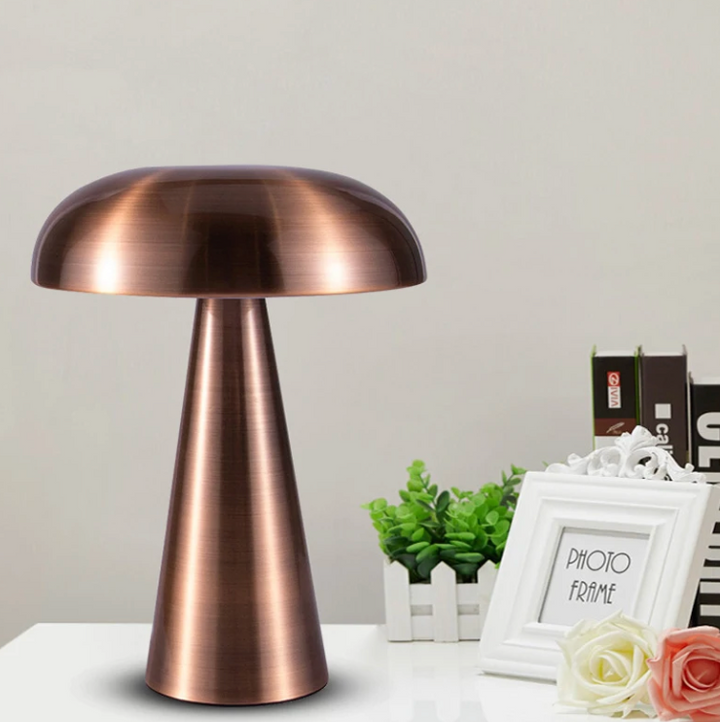 Metal Mushroom Touch Lamp