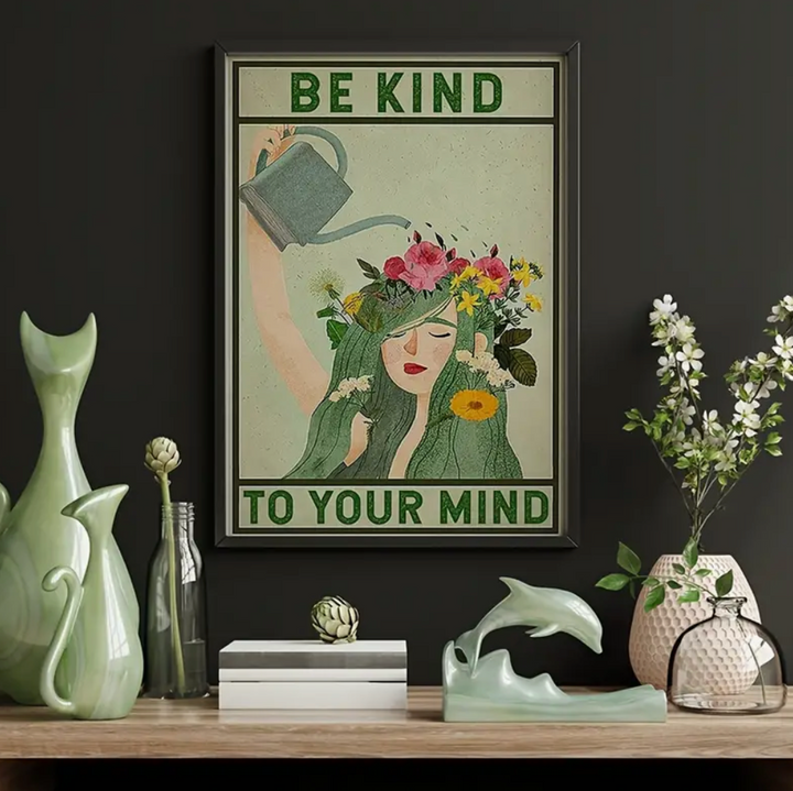 Retro Mind Motto Canvas Posters