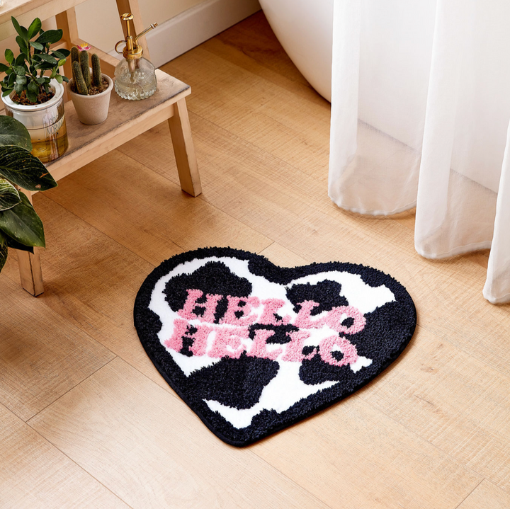 Hello Hello Cow-Print Heart