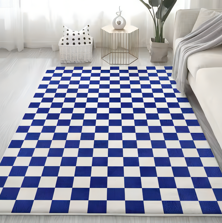 Checkerboard Area Rug (8 Color Options)