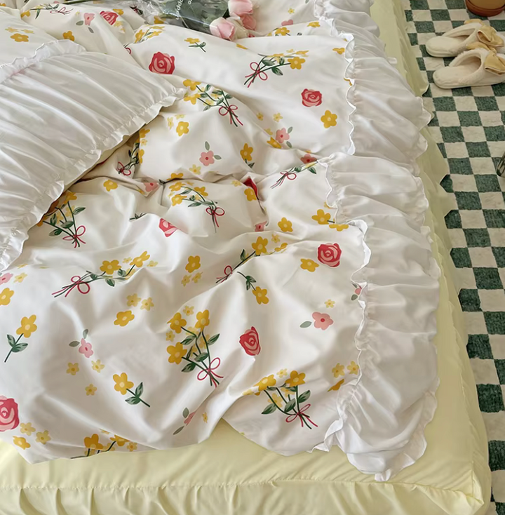 Floral Coquette Bedding Set