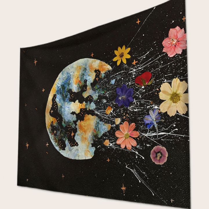 Floral Earth Tapestry