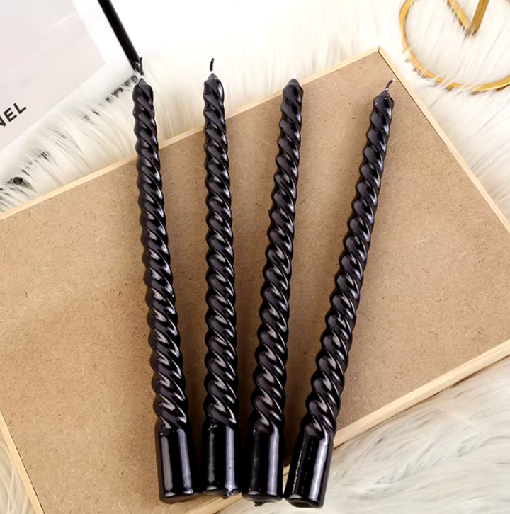 4-Pack Shiny Twist Long Candle