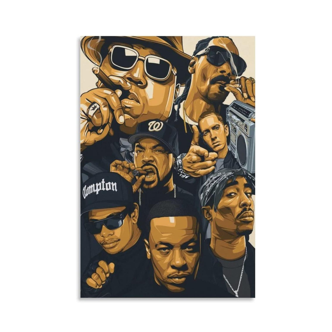 Hip-Hop Rappers Canvas Poster