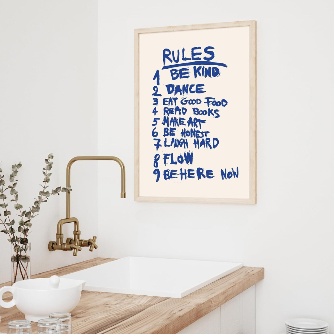 Rules Canvas Poster