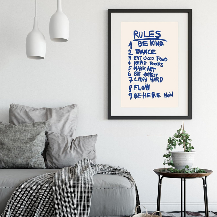 Rules Canvas Poster