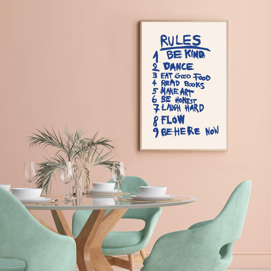 Rules Canvas Poster