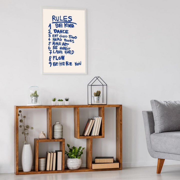 Rules Canvas Poster