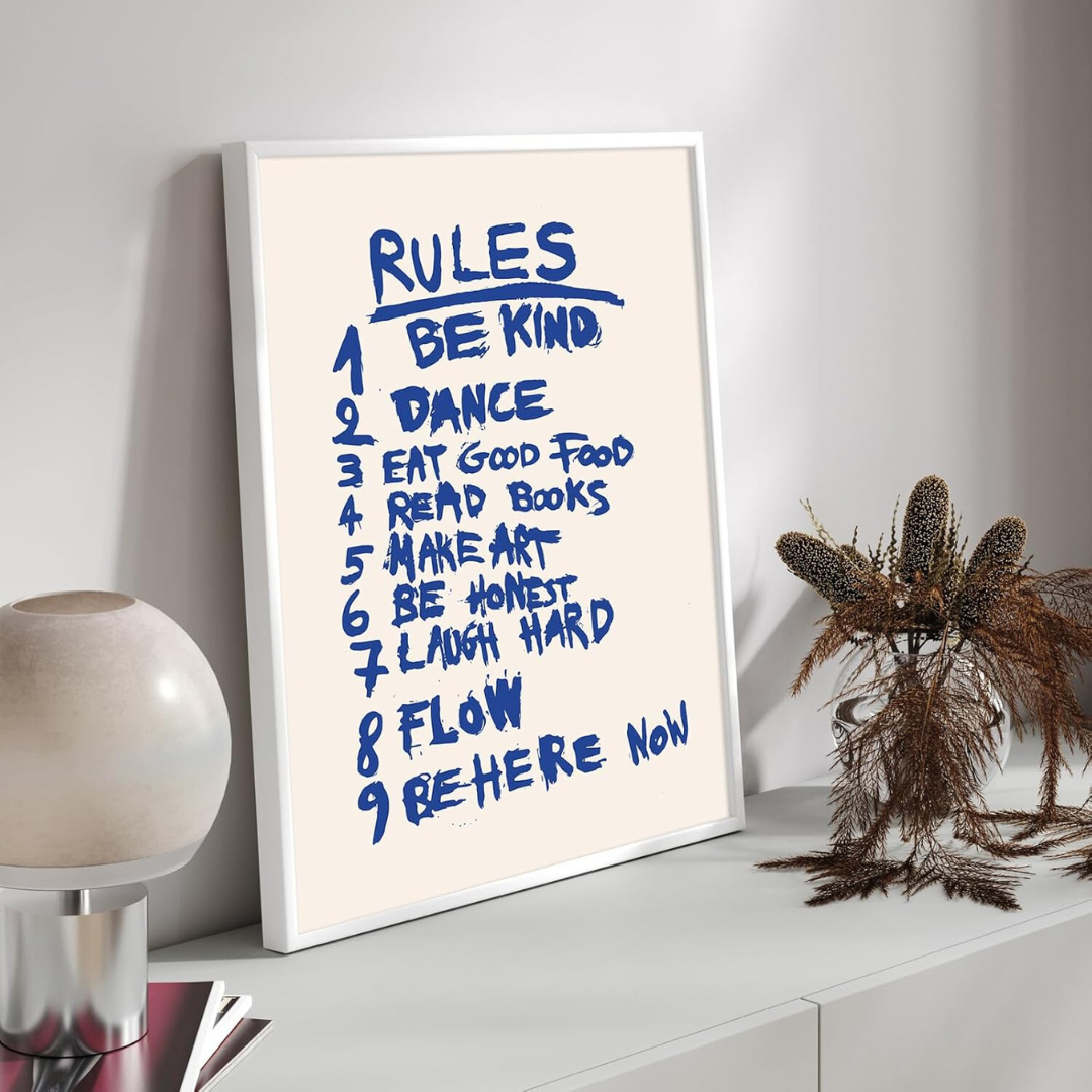 Rules Canvas Poster