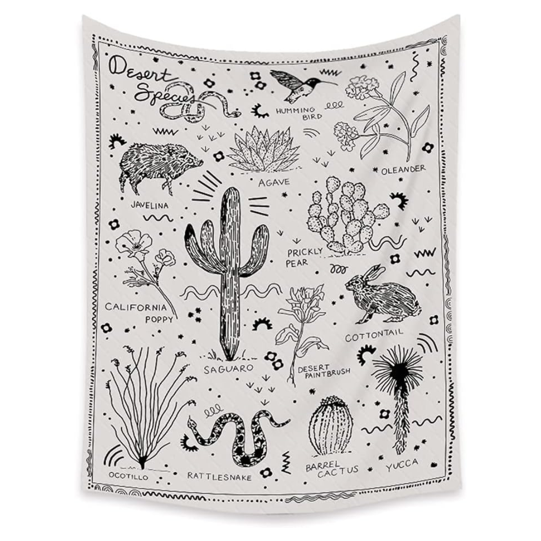 Hippie Saguaro Tapestry