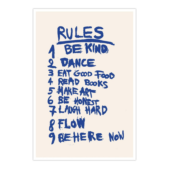 Rules Canvas Poster