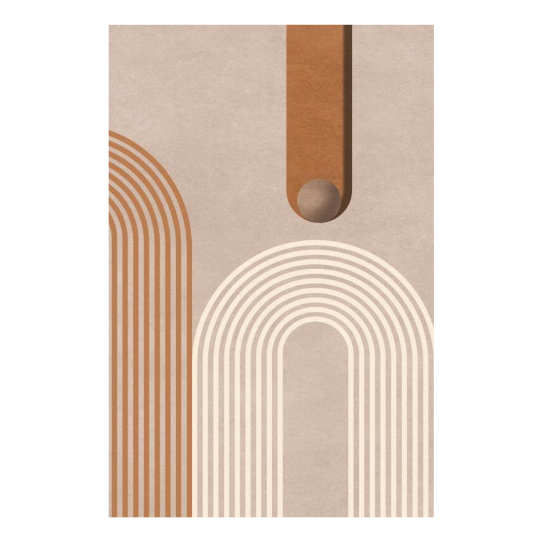 Abstract Curves Canvas Posters