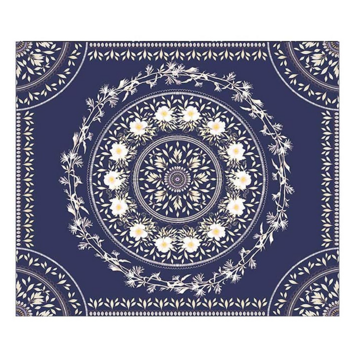 Navy Mandala Tapestry