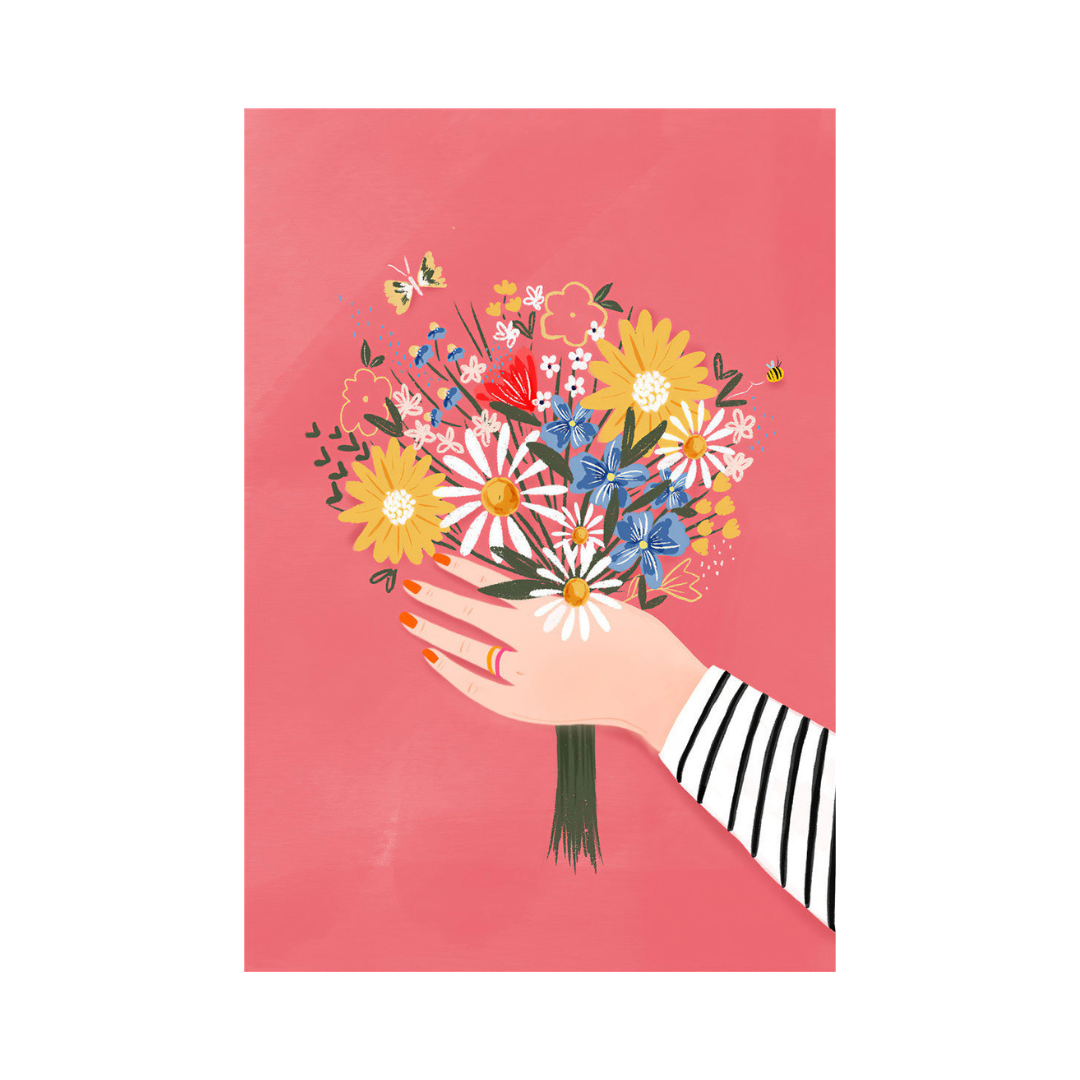 Flower Holder Canvas Posters