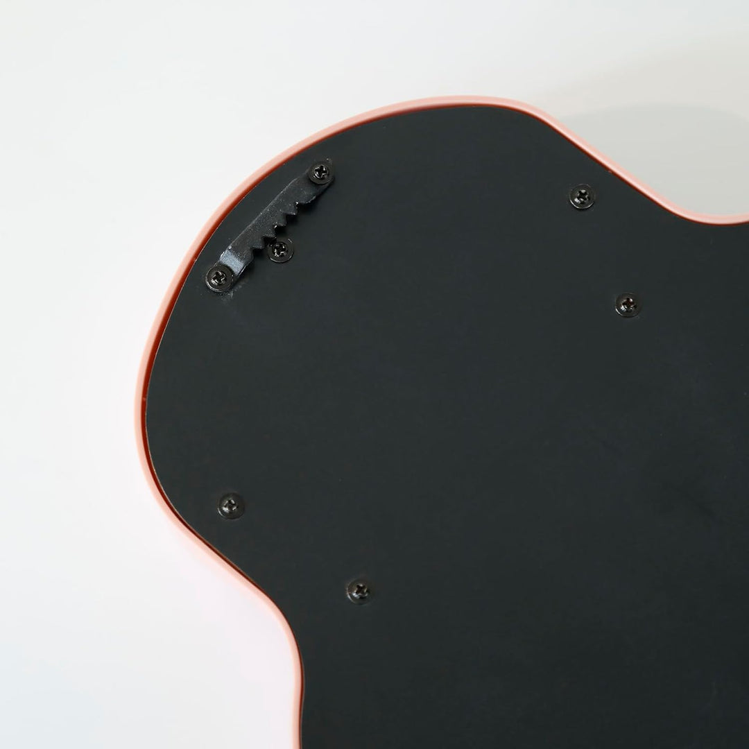 Close-up view of the sturdy backing of the VibeCore Abstract Curve Wall Mirror, showcasing its secure and durable mounting system for easy installation on any wall.