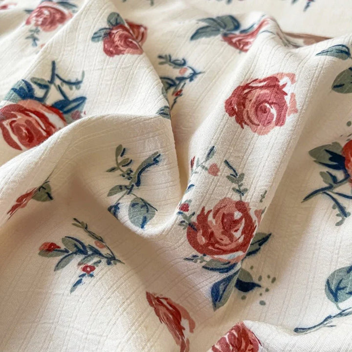 Close-up of the pattern from the VibeCore Aesthetic Rosy Bear Duvet Cover Set, showcasing the adorable rosy bear design paired with soft, pastel colors. Crafted from breathable, cozy fabric, this pattern brings a playful and charming touch to any bedroom or dorm.