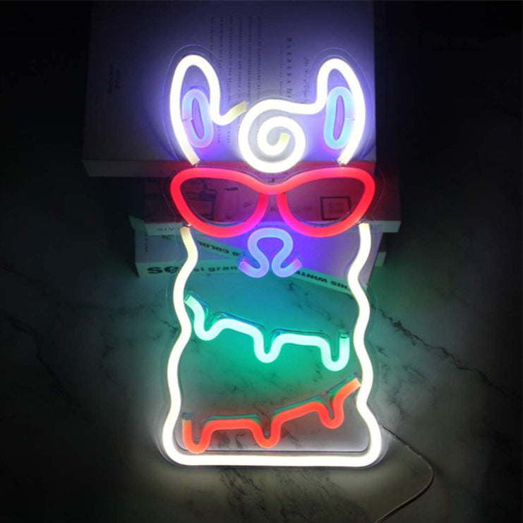 VibeCore Alpaca Neon Light