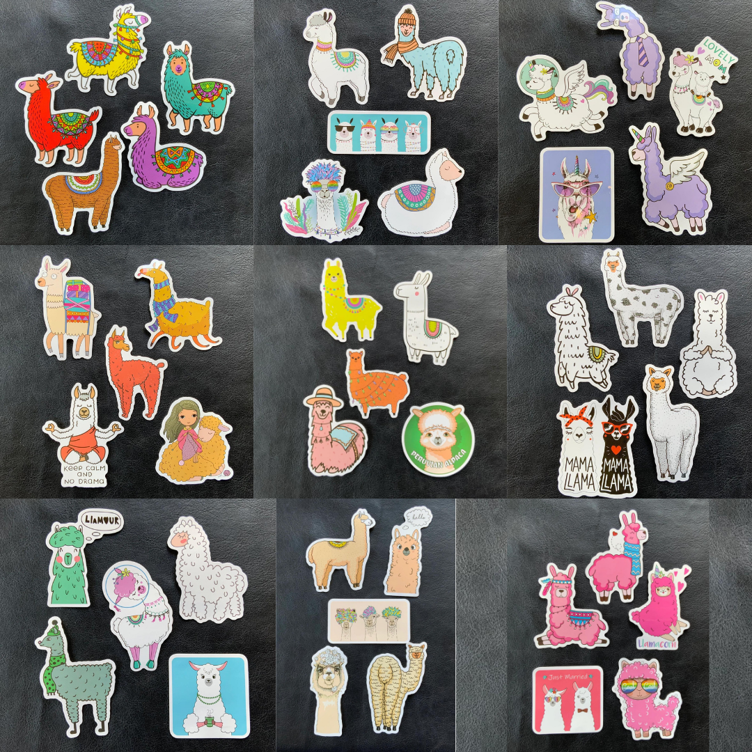 VibeCore Alpaca Stickers feature a fun, colorful collection of adorable alpaca designs. These self-adhesive stickers are perfect for personalizing your accessories with charm and playfulness.