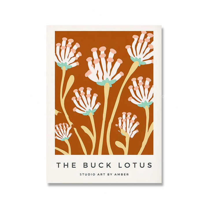 VibeCore Apricot Exhibit Canvas Prints Option L The Buck Lotus Studio Art By Amber