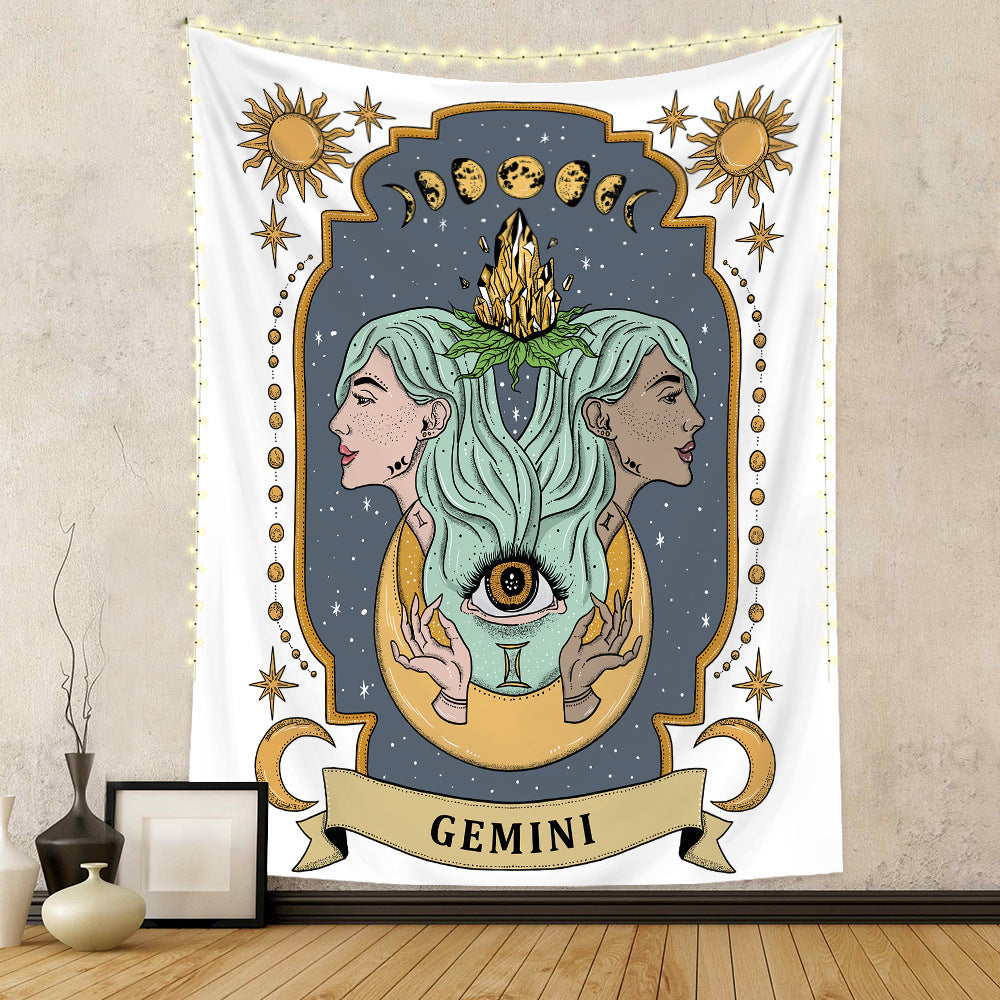 VibeCore Astrological Sign Tapestry Gemini