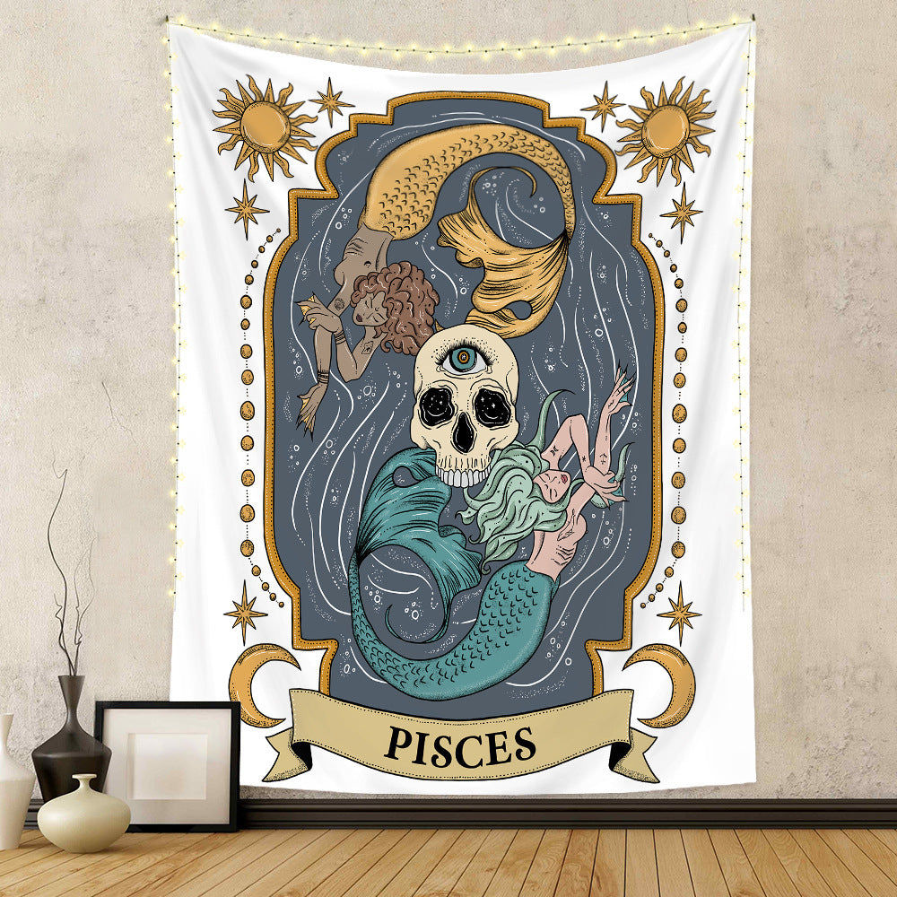 VibeCore Astrological Sign Tapestry Pisces