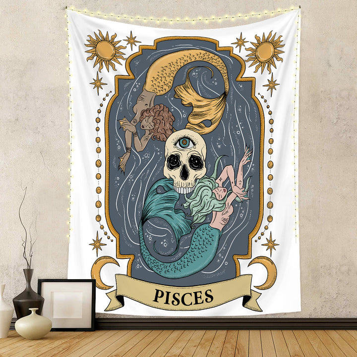 VibeCore Astrological Sign Tapestry Pisces