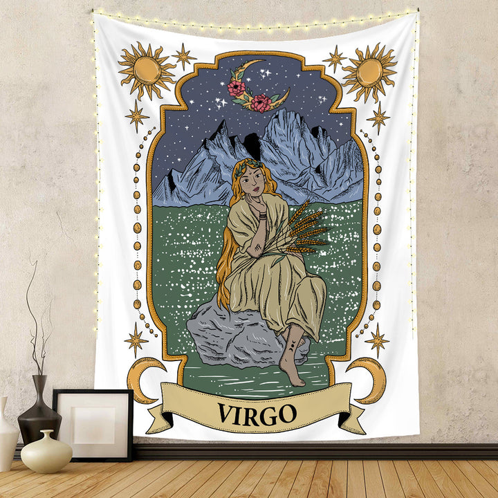 VibeCore Astrological Sign Tapestry Virgo