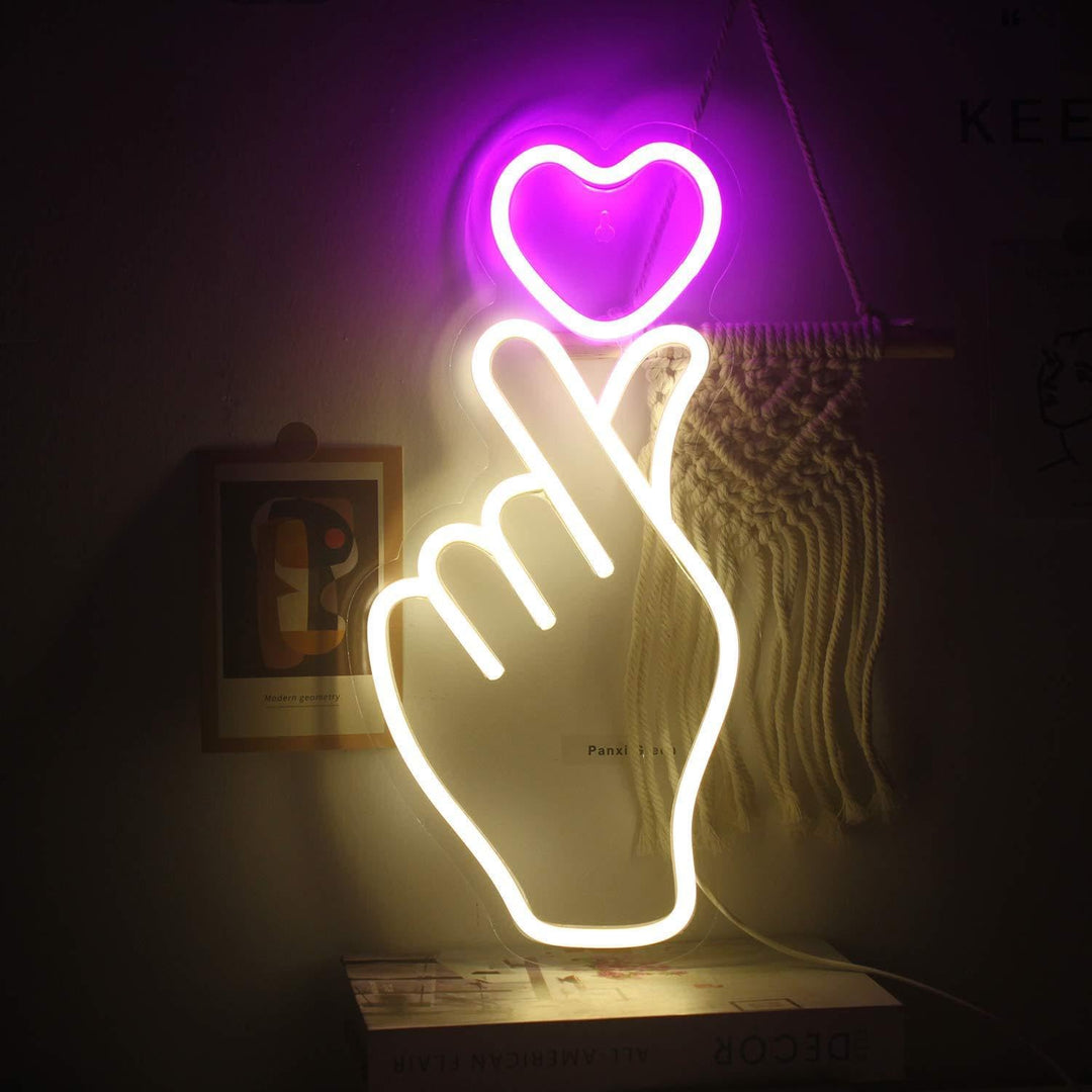 VibeCore At Your Fingertips Neon Light